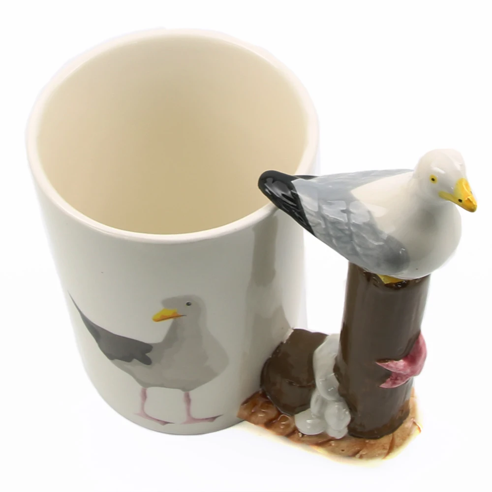 1 шт. керамическая кофейная кружка Чайка|animal cup|ceramic coffee mugcoffee mug |