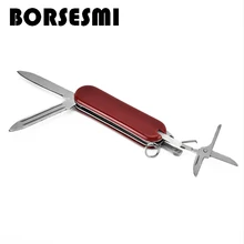 Venda quente mini aço inoxidável multi-purpose faca 3 em 1 dobrável facas de bolso portátil presente faca faca dobrável