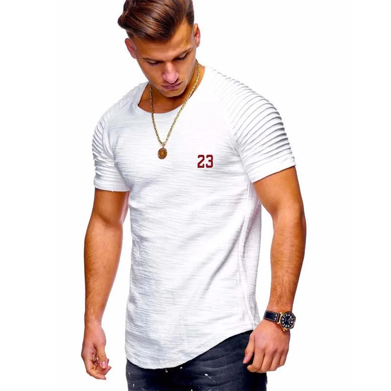

2019 T-shirt tops new brand clothing men's T-shirt cotton printing men's T-shirt men's fitness sports T-shirt