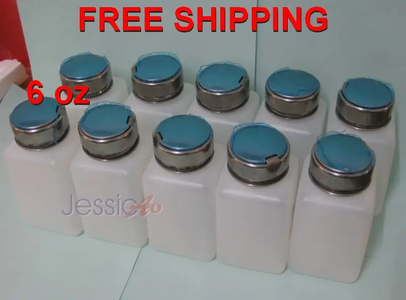 6oz White Plastic Soldering Cleaning Bottle PVD (HDPE) Alcohol/Solder