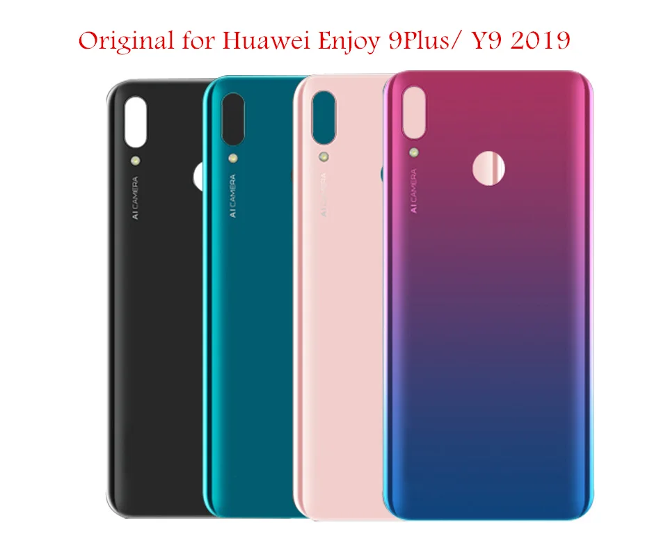 Для huawei Y9 /Enjoy 9 Plus Задняя крышка батареи стеклянная панель Задняя крышка корпуса Дверь Наслаждайтесь 9 плюс запасные части для ремонта