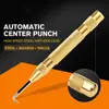 Automatic Center Pin Punch Spring Loaded Marking Starting Holes Tool Wood Press Dent Marker Woodwork Tool Drill Bit ► Photo 3/6