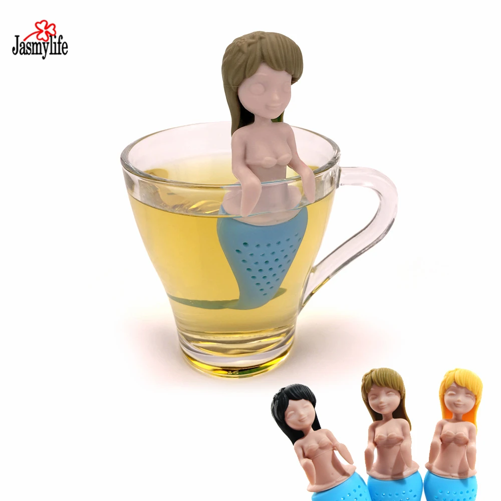 

New Sexy Silicone Mermaid Tea Infuser Tea Filter Diffuser Reusable Tea Strainer Spice Loose Tea Leaf Herbal Tool Teapot Teabags