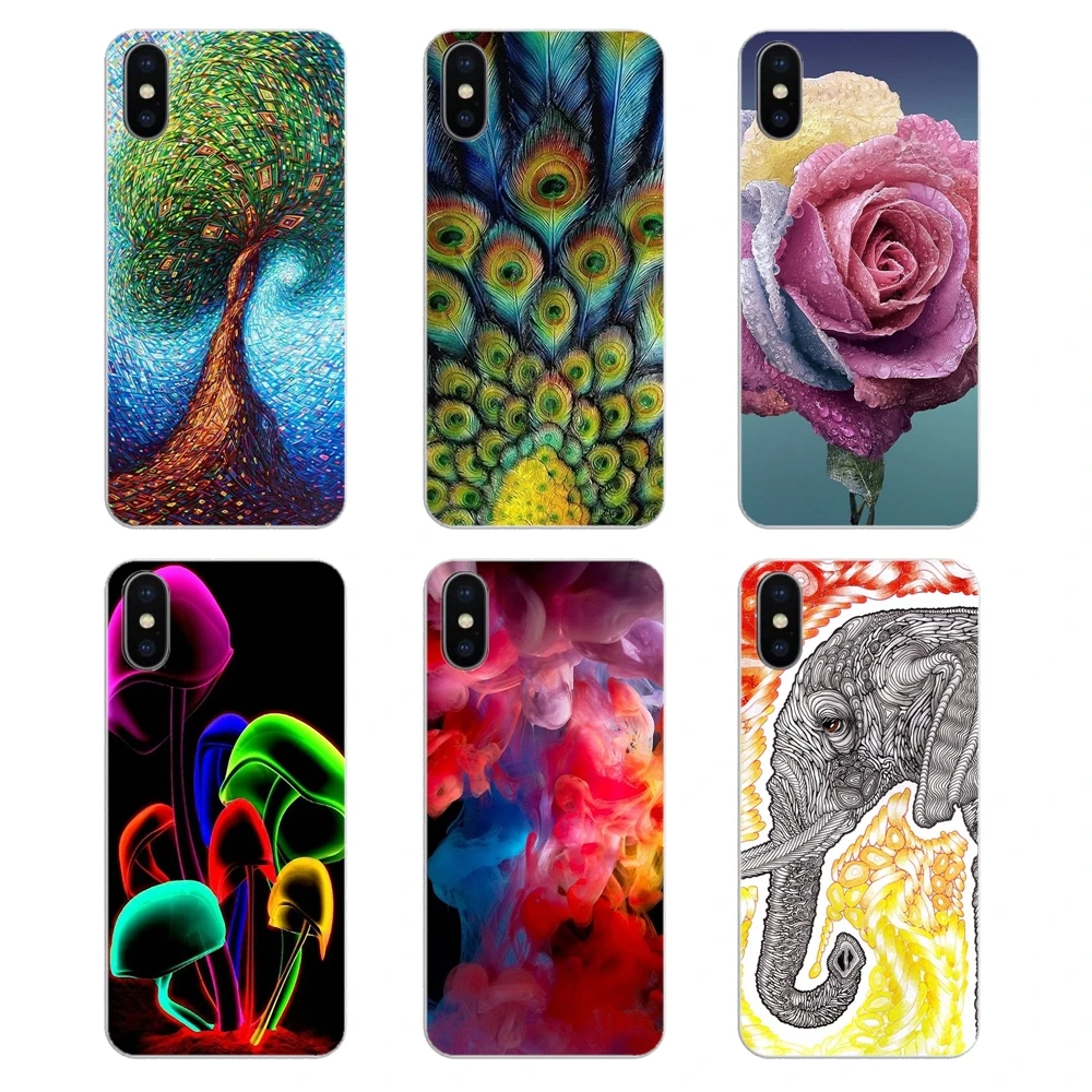 Silicone Shell Cover Flower Eyes Peacock sunglasses For Xiaomi Mi6 Mi 6 A1 Max Mix 2 5X 6X Redmi Note 5 5A 4X 4A A4 4 3 Plus Pro |