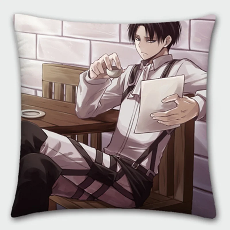 Японские Аниме подушки Attack on Titan Eren Mikasa Ackerman Levi наволочка для Бесплатная доставка