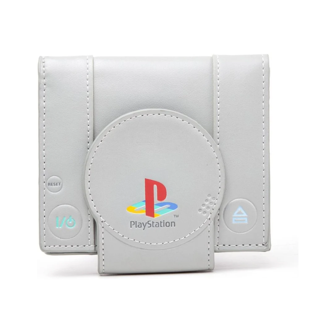 Кошельки для мужчин sony Playstation One консоль двухскладной кошелек, серый мужской бумажник визитница мужской кошелек клатч