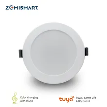 Zemismart 4 дюймовый WiFi RGBCW цветная зарядка с музыкой для
