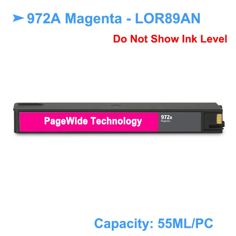 [Сторонний бренд] для HP 972A 972 сменный чернильный картридж PageWide Pro 352dw 452dn 452dw 377dw 477dn