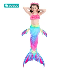 Medoboo 3 шт./компл. детский купальник для девочек Купальник бикини Русалочка купальный костюм детский купальник Детская Одежда для пляжа 25