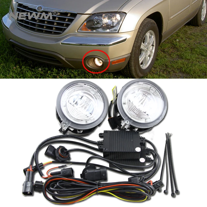 20 Вт светодиодный противотуманный светильник Halo Angle Eyes DRL для CHRYSLER nicfica/SEBRING трансформер 04-06/SEBRING SEDAN/STRATUS SEDAN