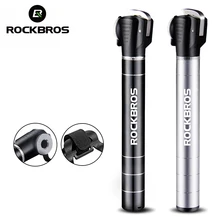 ROCKBROS Mini Portable Bicycle Pump Aluminum Alloy Cycling Bike Pump Schrader Valve MTB Mountain Bike Pump Bicycle Accessory