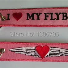 Я люблю свою flyboy Вышивка брелок
