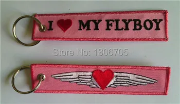 

I Love MY FLYBOY Embroidery Key Chain