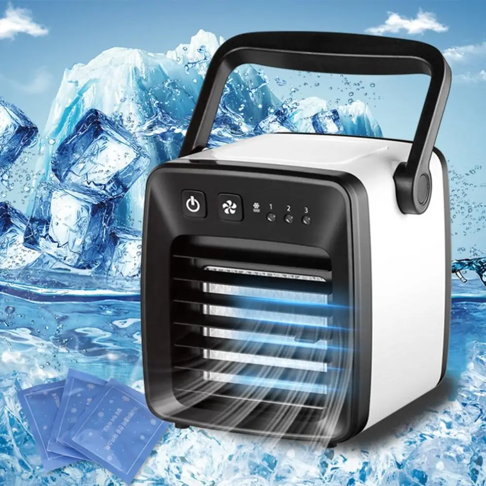 

USB Portable Mini Air Conditioner Air conditioning Cooling Fan Air Cooler Fan Humidifier Purifier for Home Office Travel Use