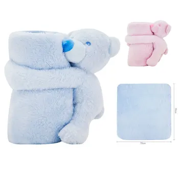 

Baby Blankets Newborn Cute Bear Blanket Soft Warm Swaddle Kids Bath Towel Baby Toddler Bedding Blankets