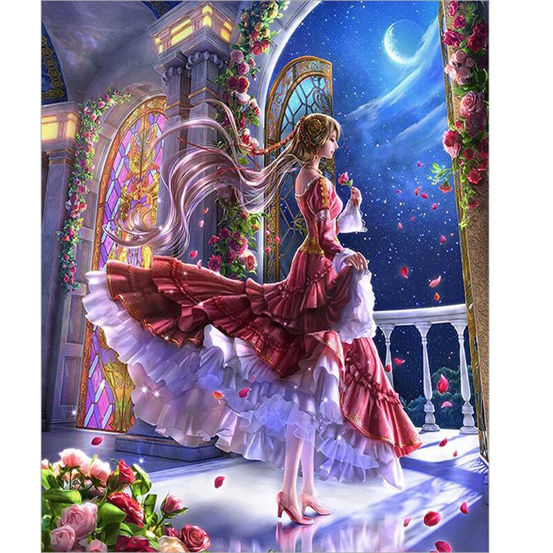 

Diamond Painting, 5D, DIY, Cartoon, Princess, Diamond Embroidery, Kids Handmade Cross Stitch Kit, Children Bedroom Decor, Gift