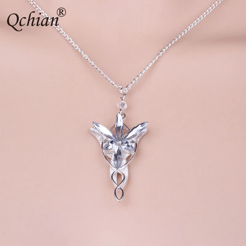 

Hobbit Princess Crystal Inlaid Crystal Pendant White Angel Wings Crystal Leaves Necklace Pretty Gift for Children