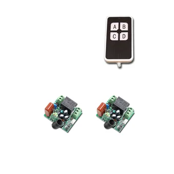 

AC220V RF Wireless Remote Control Switch Mini Receiver Board Module RF ON/OFF Switch 2 Receivers + 1 Transmitter