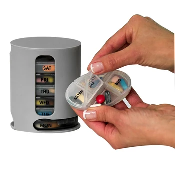 

Plastic Pill Box Organizer For Weekly 7 Days Medicine Boxes Candy Dispenser Storage Case Pills Splitters Mini Container Travel