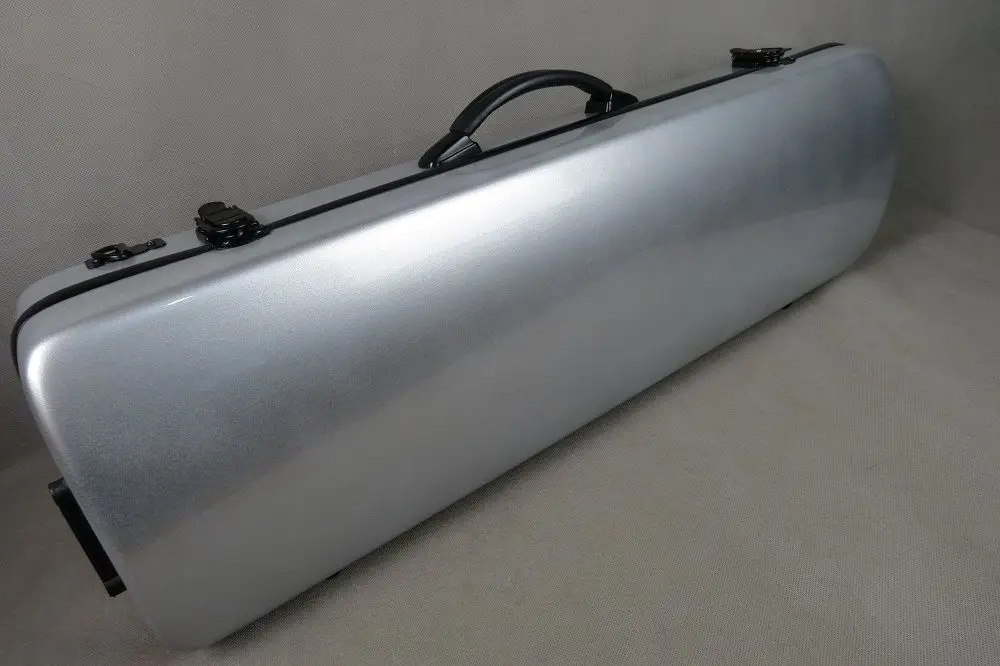 

Bright gray color,hard fiberglass 4/4 violin case ,fine workmanship