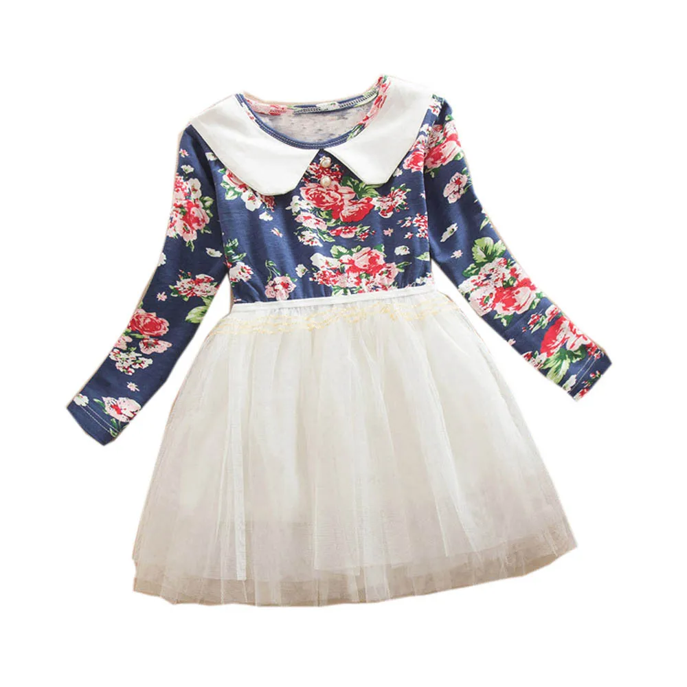 Top Selling Fashion Baby Clothes Children Girls Long sleeve Floral
