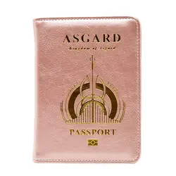 DIKEDAKU Популярные Asgard Обложка для паспорта с защитой от сканирования RFID унисекс хороший Pu кожаный кошелек для паспорта для женщин Дорожный