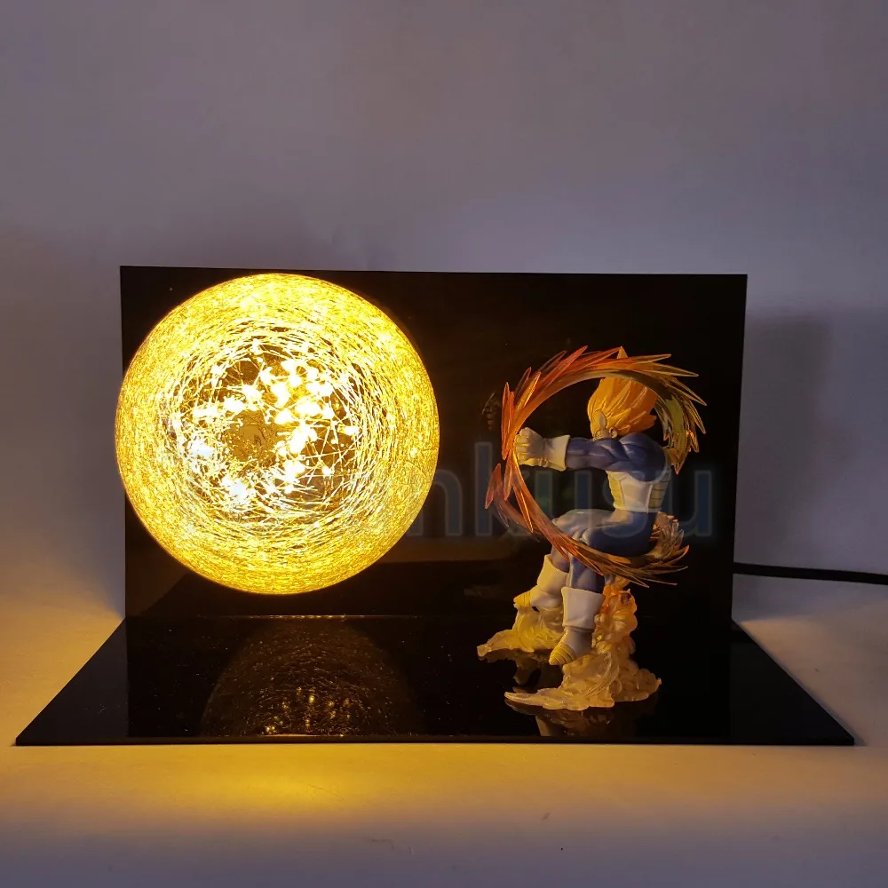 Dragon Ball Z фигурка Вегета камехамеха DIY светодио дный свет Дисплей набор Dragon Ball фигурка виджиты с различными лампы DIY141
