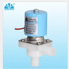 Нормально закрытый N/C питьевой фонтаны RO прямоугольный низкого давления DC 24 V DN10 пластиковый водяной кран Соленоидный клапан горячей воды