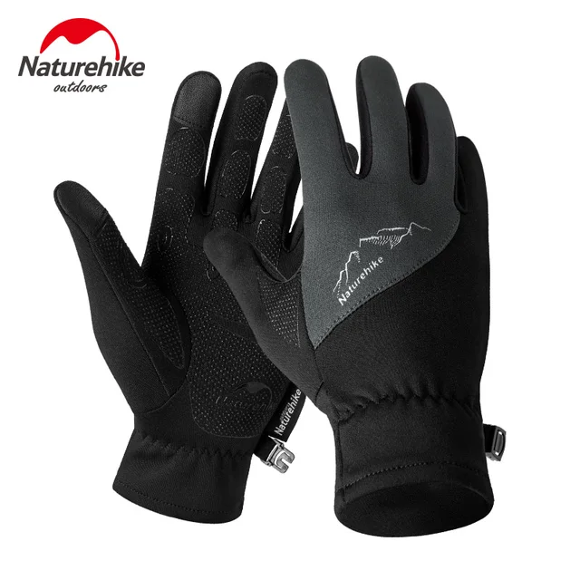 US $9.90 Naturehike Men Women Lightweight Cold Weather Windproof Waterproof Winter Sports Running Gloves Tou