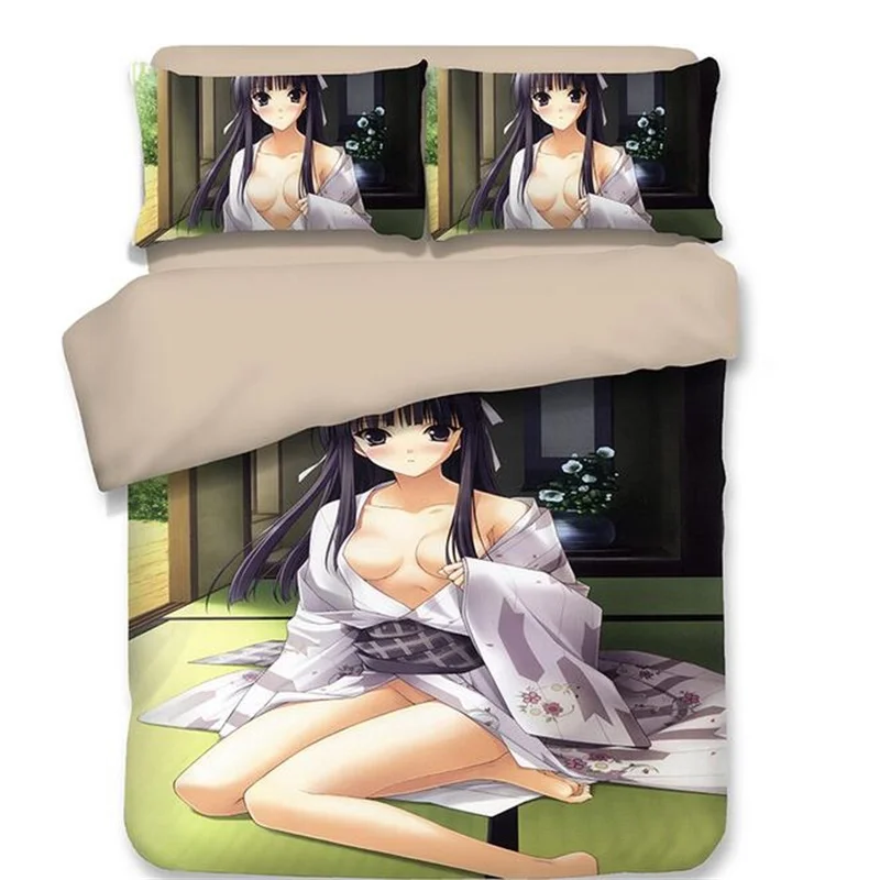 

Sexy Japanese Anime Adult Bedding USA Twin Full Queen King Single Double Size Duvet Cover with Pillowcase Dream Boat Foxy Lady