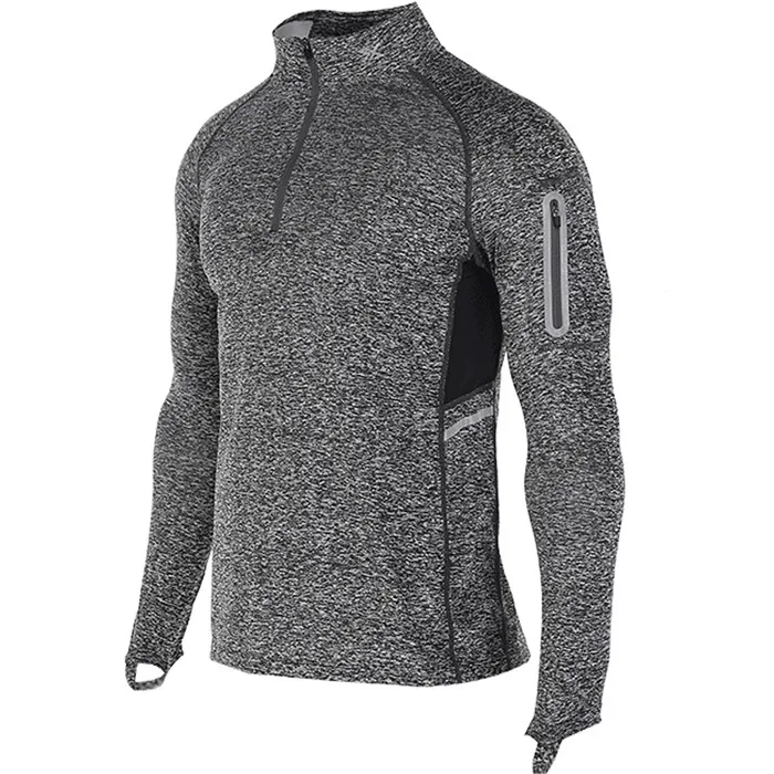 Vansydical Rashgard куртка для бега Светоотражающая спортивная рубашка мужская гимнастическая майка сухая посадка мужские рубашки для бега компрессионная рубашка Спортивная одежда - Цвет: MBF78003
