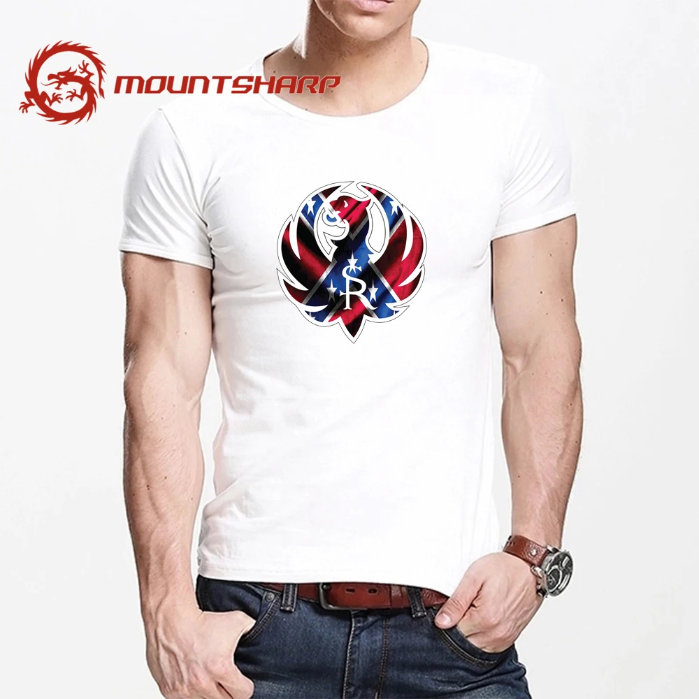 

Summer T Shirt Men Harajuku Flag Dixie Rebel Flag Funny Print Tee Tops Short Sleeve male T Shirt Casual male Clothes