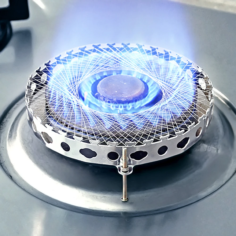 Комбинированная газовая горелка с защитой от ветра круглая сетка из нержавеющей