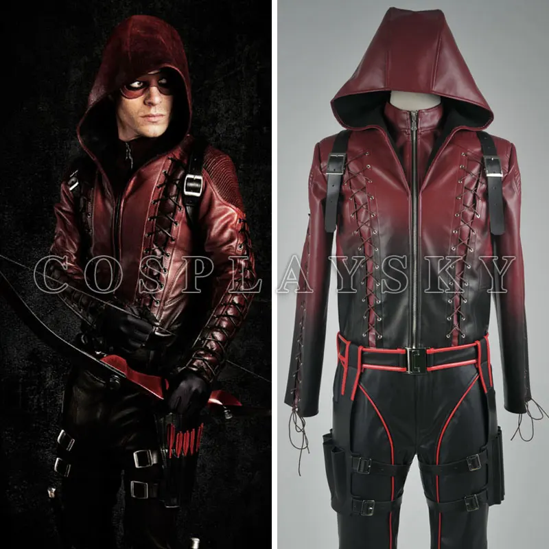 Roy Harper Косплей Красный Полный комплект костюм наряд Хэллоуин Униформа боевой костюм костюмы для рождественской вечеринки