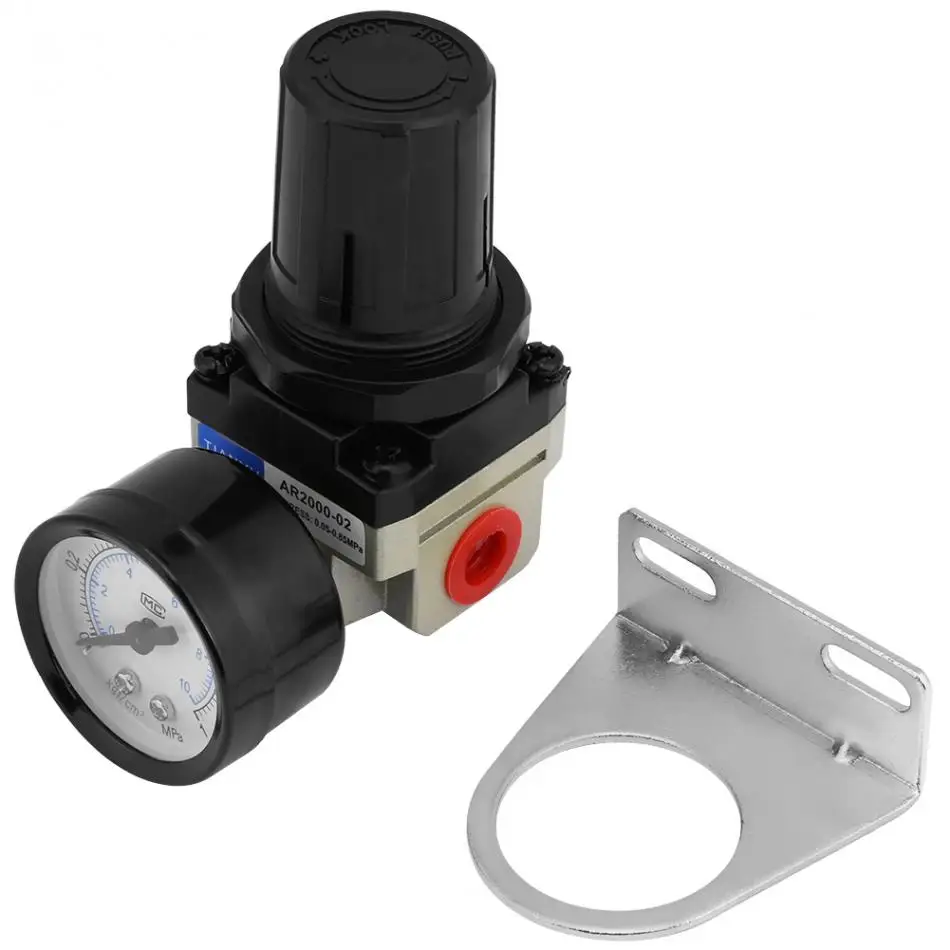 1 шт. регулятор давления воздуха G1/4 с манометром|gas regulator with gauge|gas pressure regulator1 |