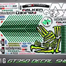 1/10 Масштаб RC On Road racing Fouring Drift car Mustang GT350 наклейка SHEEL GT Body Sickers& Переводные картинки для HPI KYOSHO HSP REDCat FS