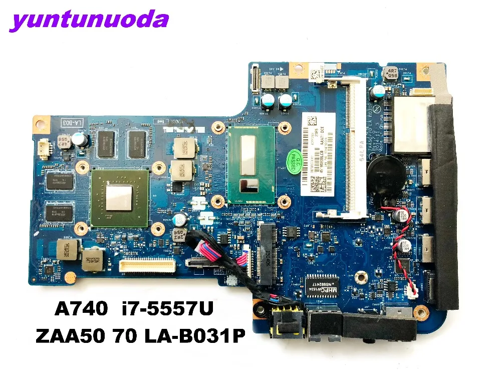 Оригинал для Lenovo A740 все-в-одном AiO 27-дюймовая материнская плата ноутбука i7-5557U ЦП