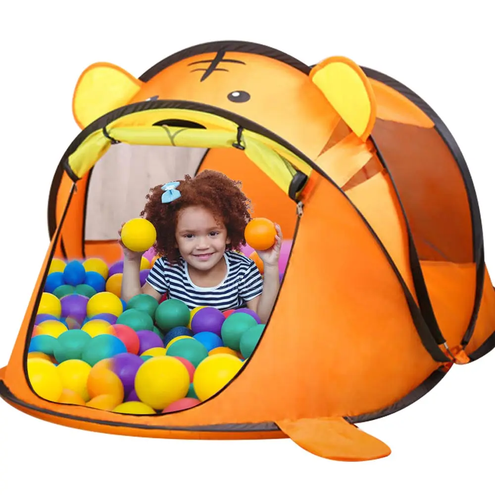 Переносная детская палатка с тигром, детская палатка с животными, детская палатка для дома, большая палатка для улицы, Детская палатка с мультяшным мячом, бассейн