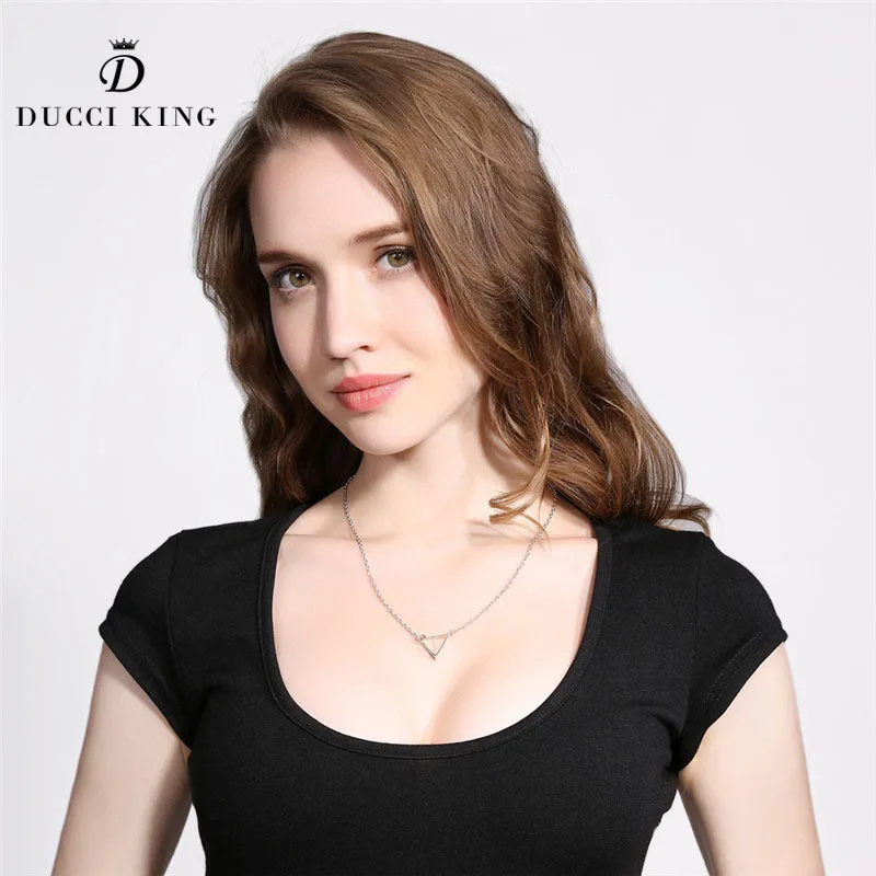 2017 Hot Europe Pendant Necklace Women Fashion Chokers Hallows Triangle