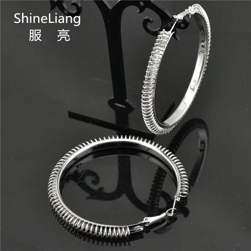 Shineliang большие круглые серьги-кольца для женщин модные женские ювелирные изделия