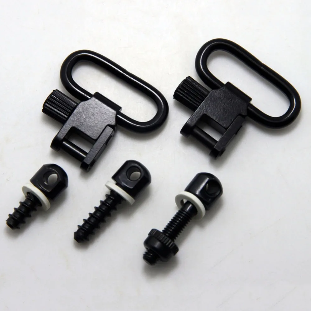 Rifle Shotgun Sling Swivel & Post Stud Screw Set Quick Detach Buckle
