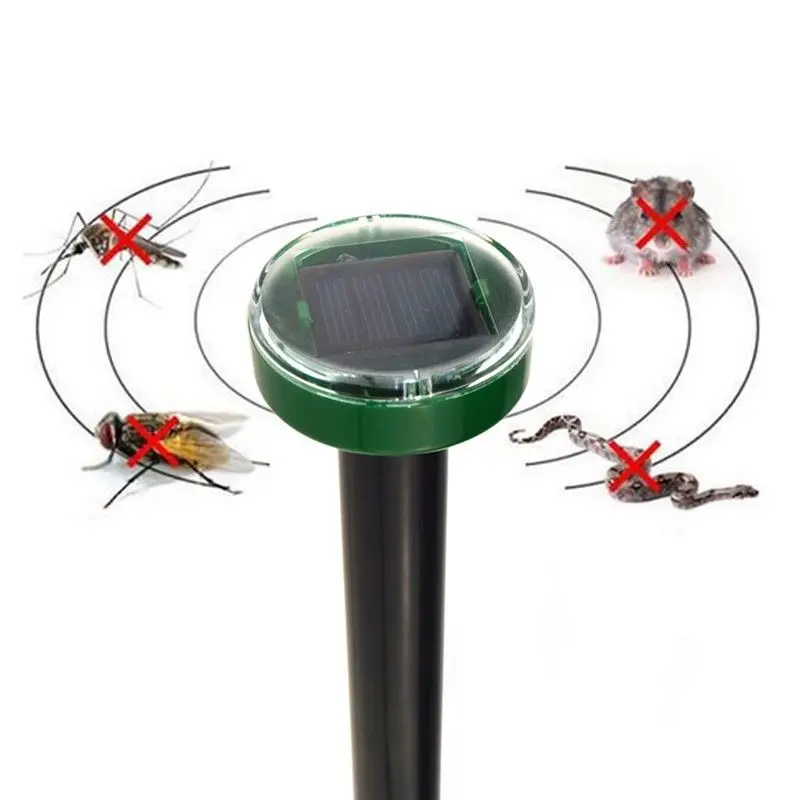 

New Solar Powered Repellers Yard Ultrasonic Sonic Rodent Pest Repeller Insect Repellent Jardin Garden Supplies Drop shipping