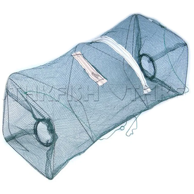1 Pcs Foldable Fishing Net Crabs Shrimp Minnow Bait Lobster Crawfish Trap Cast Collapsible Fishing Keep Net Cage 20X20X45cm