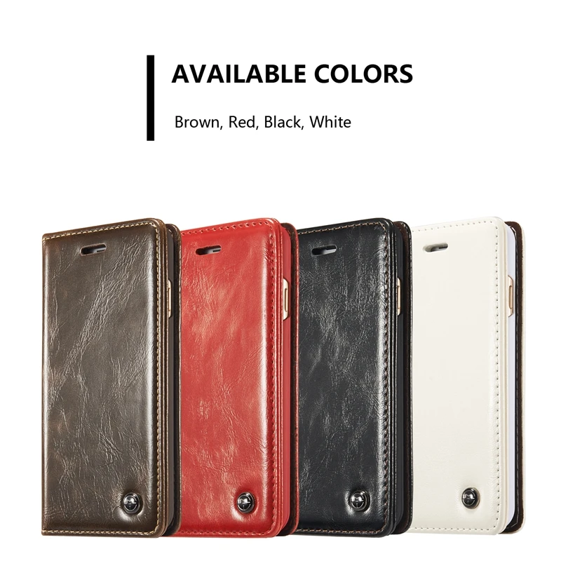 Magnetic Wallet Case For iPhone 5 6 6S 7 8 Plus 10 X XR XS Max Leather Book Folio Flip Cover | Мобильные телефоны и