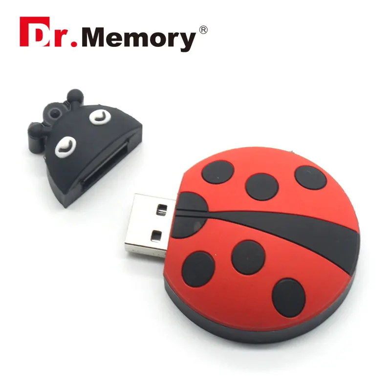 Dr.Memory Cute Ladybug USB Flash Drive 16gb real capacity