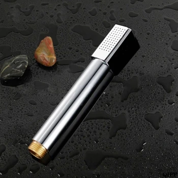 

Shower Head Round Hand Hold Square Head Highly Pressurized Brass Sprinkle Chromed Finish For Bathroom Toilet Jun20