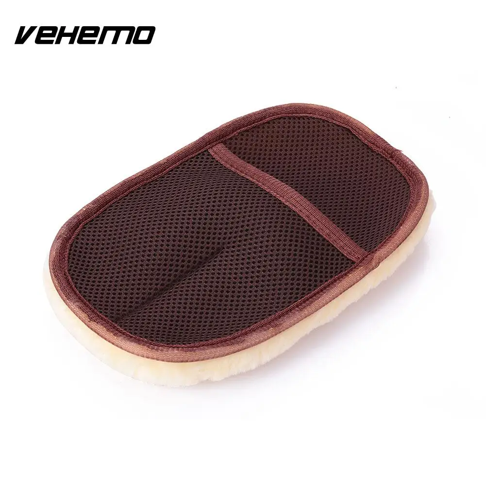 Vehemo 1 шт. 2 вида цветов искусственная имитация шерсти перчатки для мытья автомобиля принадлежности инструмент