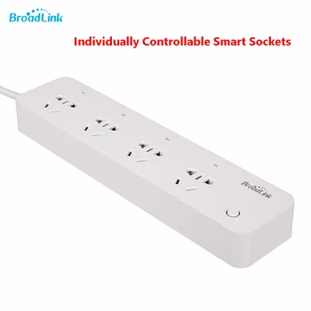 

Original BroadLink MP1 Smart Power Plug WIFI Socket Plug WiFi Power Remote Control 4-Outlet Power Socket for Smart Automation