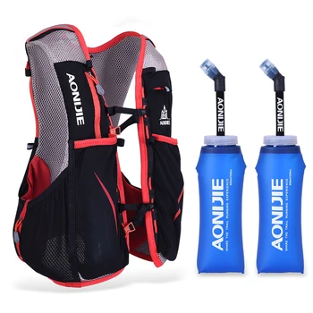 

AONIJIE Bicycle Bike Bag Marathon Hydration Vest Pack Water Bladder Pack with Extra Hydration Flack Bottle Running Water Bags