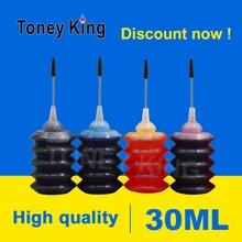 Toney King 4 бутылки 30 мл принтер Tinta чернил Заправка наборы для Epson T1281 T0921 T0731 T0631 T1631 T0711 T1811 T1971 картриджи